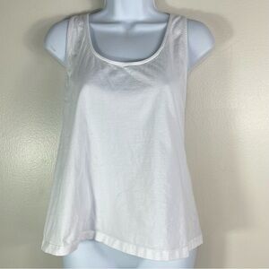 Zara White Crisscross Back Tank Top